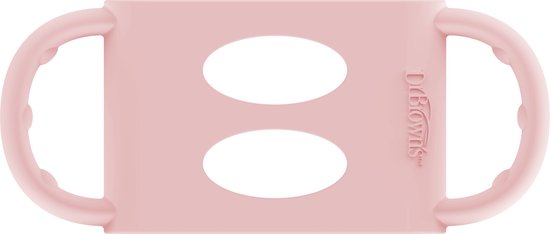 Dr. Brown's Siliconen handvat - Voor Brede halsfles - Roze van Dr. Brown's