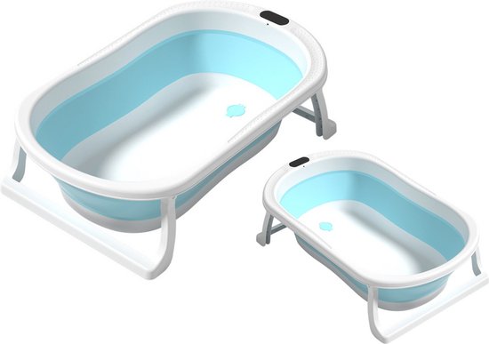 Draagbaar Reisbad voor Baby's - Opvouwbare Badkuip 75x46 cm - Blauw van draagbaar