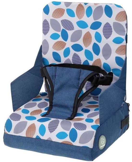 Draagbaar zitverhoger - DREAMBABY - Grab 'N Go - Bladeren - Blauw van Merkloos