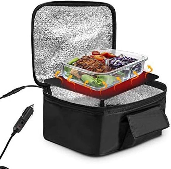 Draagbare 12V Voedselwarmer voor Auto en Reizen - Compacte Elektrische Lunchbox