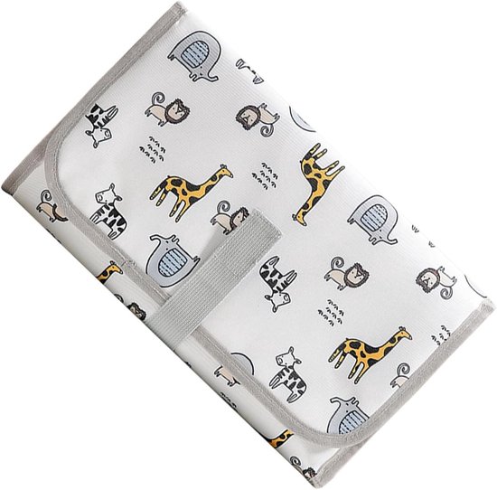 Draagbare Aankleedmat - Luierwisselmat Reis - Baby Verzorgen - Waterdicht en Sneldrogend - 19 x 1 cm - Meerkleurig