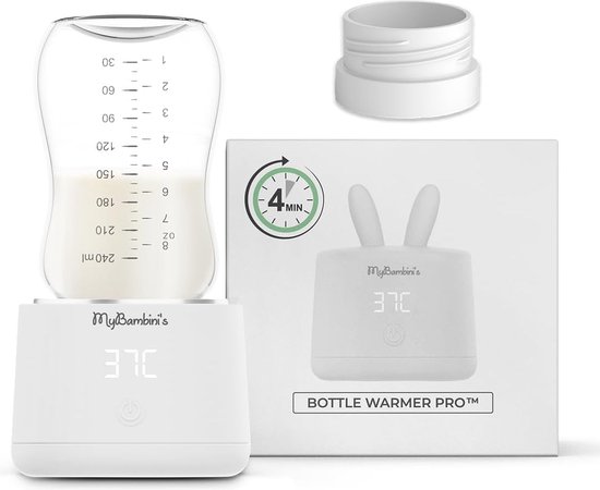 Draagbare Baby Flessenwarmer - Oplaadbare Flessenwarmer voor Onderweg - Geschikt voor Flesvoeding & Borstvoeding - USB Oplaadbaar (Wit) van $