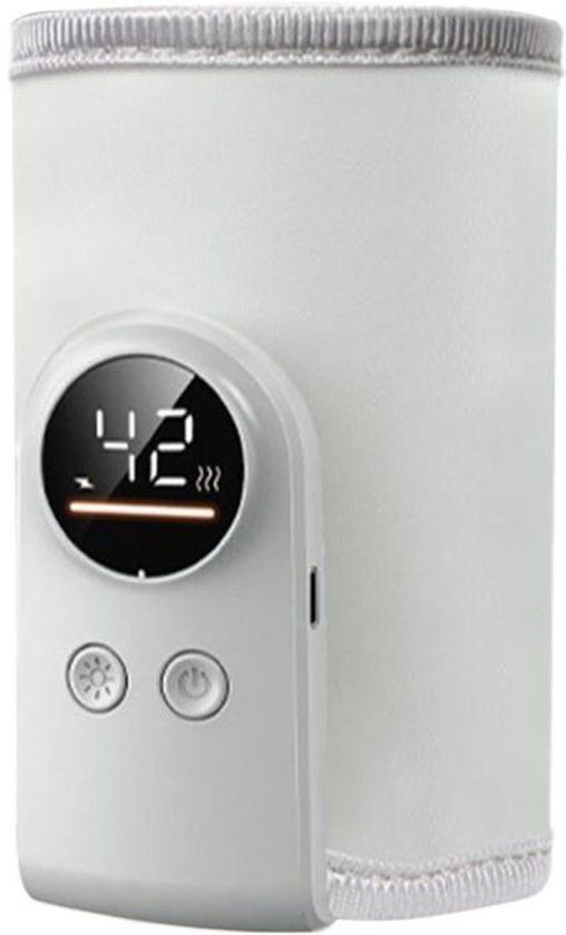 Draagbare babyflesverwarmer – USB-moedermelkverwarmer – Draadloos oplaadbare moedermelkverwarmer – Compact opbergontwerp van Merkloos