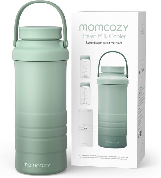 Draagbare Borstvoeding Koeltas 650ml | 360° Koeling tot 18 uur | Opslag voor 2 Babyflessen + Voedsel | Fiets Vriendelijk & Lekvrij