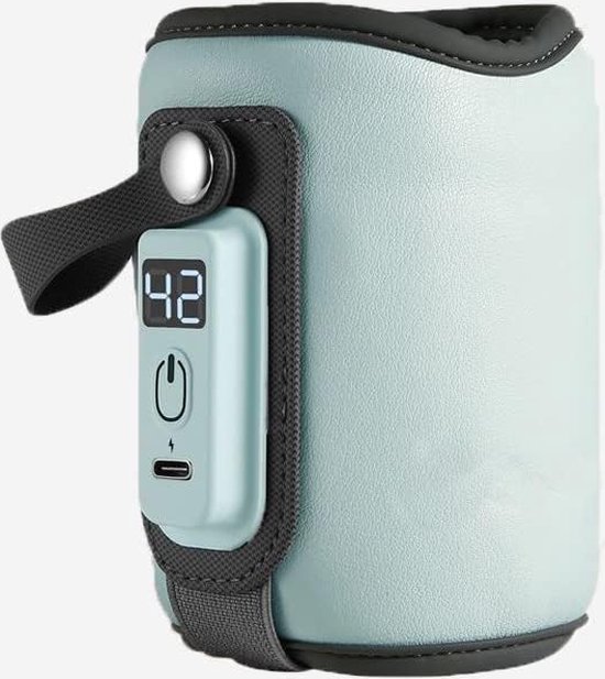 Draagbare flessenwarmer, babyflessenwarmer, USB-fleswarmer, instelbare temperatuur, babyfleswarmer, moedermelkverwarmer tas van Hedii