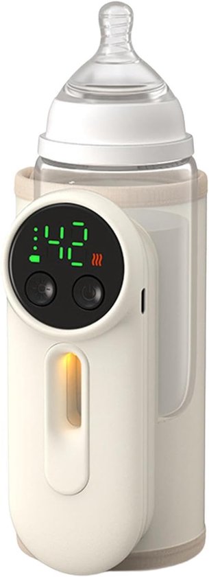 Draagbare flessenwarmer | Draadloze moedermelk Sleeve Heater - Smart Bottle Warmer - voor Kinderopvang Woon-werkverkeer Kantoor Outdoor Camping Thuis Vakantie