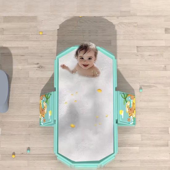 Draagbare Opvouwbare Badkuip – Portable Foldable Bathtub – Comfortabel Zit- en Relaxbad – Blauw van Merkloos