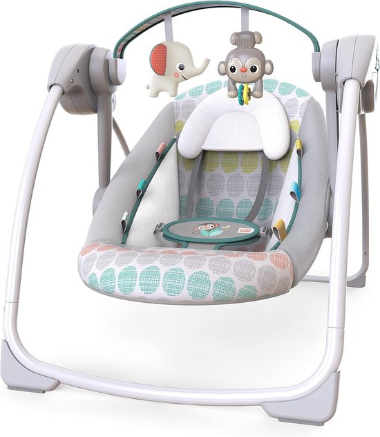 Draagbare schommel - Babyschommelstoel - Baby ontspannen - WhisperQuiet technologie - 2 posities - Meerkleurig