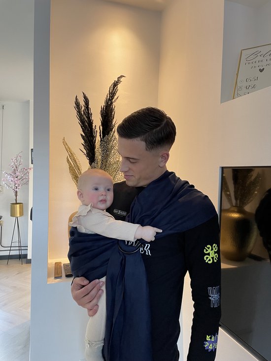 Draagdoek, draagzak, cadeau, baby born, baby gift, kraamcadeau,kerstcadeau, little, dutch - Blauw van Little Dutch