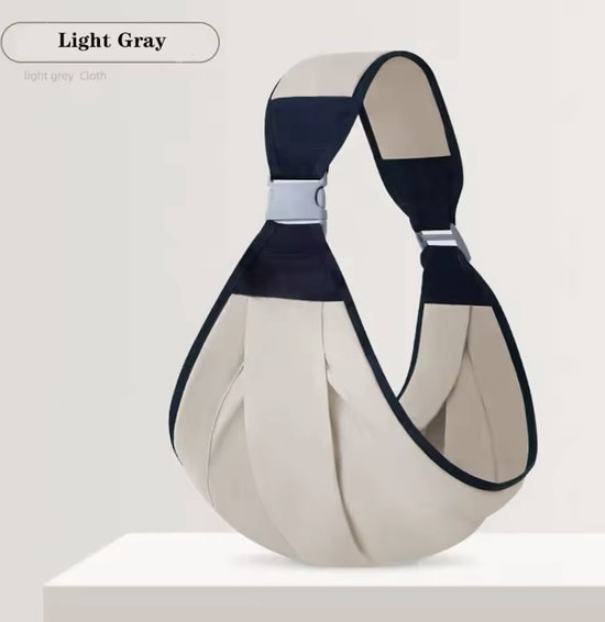 Draagdoek - Draagzak - Greige - Wrap - Multifunctioneel - Ergonomisch - Baby - Dreumes - Wrap - Travel Size - tot 36 maanden van Little Wannahaves