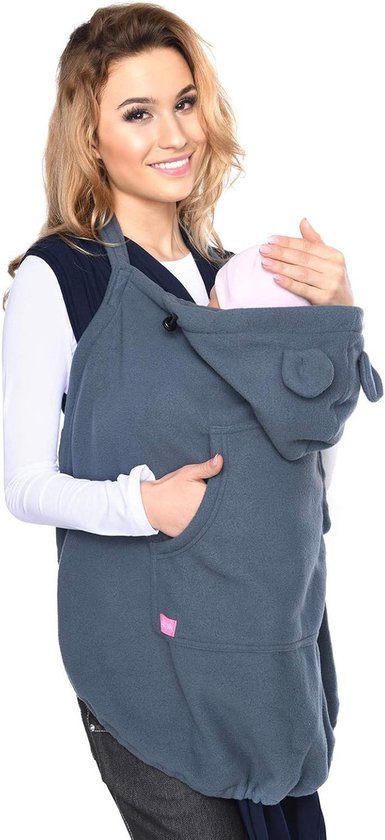 Draaghoes Baby - Universele Cape - Warm Blijven - Verstelbare Bandjes - 20 x 20 x 10 cm - Grafiet