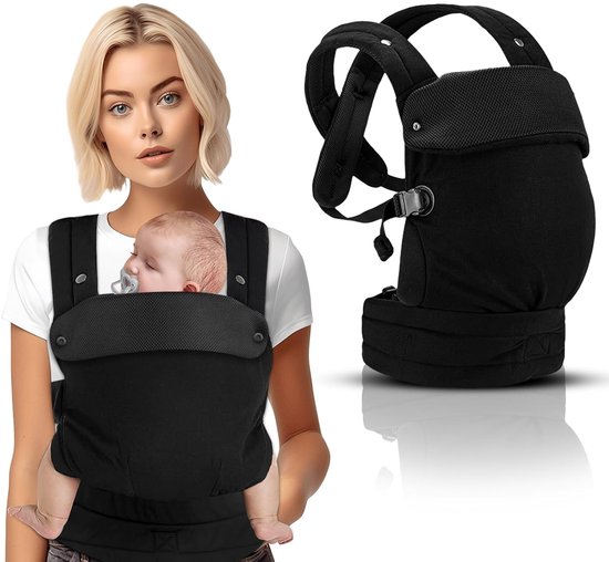 Draagzak Baby - Baby Carrier - Kinderdrager - Draagzakken - Draagzak Peuter - Draagzak - Baby Draagzak - Draagzak Peuter en Baby - Maximale Belasting 20 kg - Ergonomische M-positie - Rugdrager - Verstelbaar en Ademend - Draagzakken - Babydraagzak van Merkloos