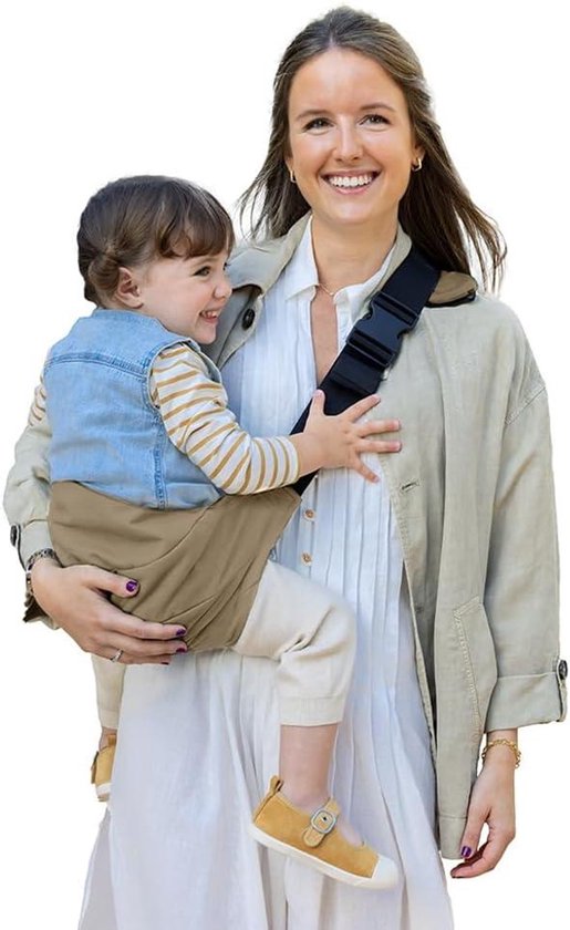 Draagzak Baby - Schouderdrager Kinderen - Comfortabel Wandelen - Ergonomisch Ontwerp - 9-48 Maanden - Bruin