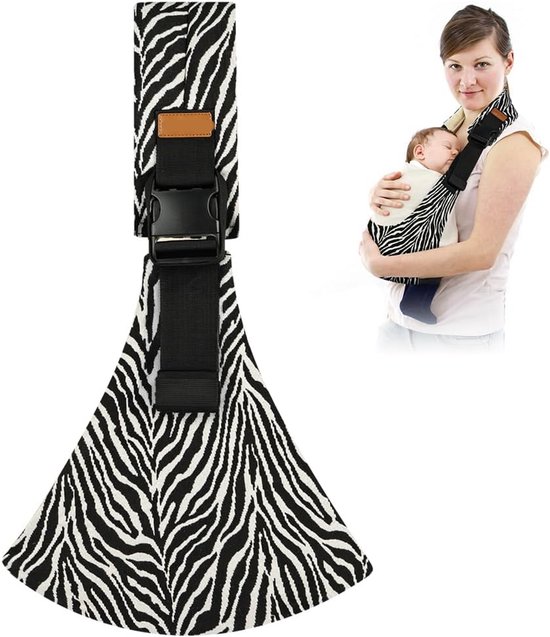 Draagzak - Draagdoek - Draagzakken - Voordrager - Draagbare Draagzak - Heupdrager - Ademend & Veilig - Baby Draagzak - Peuter - Chouderdrager - Kinder - Verstelbare Ergonomische Draagzak Voor Peuters - Zebra Print van Merkloos
