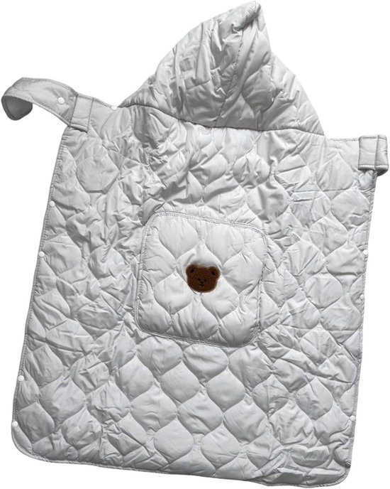 Draagzakhoes Baby - Babyhoes Kinderwagen - Bescherming Baby - Wind en Zonwerend - 80x85 cm - Beige