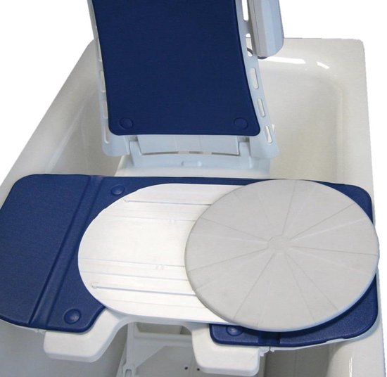 Draaibare Badstoel - Transferstoel Badlift - Veilig In Bad Stappen - Antislip Zitting - Niet gespecificeerd - Wit
