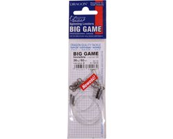 Dragon Big Game Invisible Fluorcarbon Leaders 36kg / 50cm van Dragon