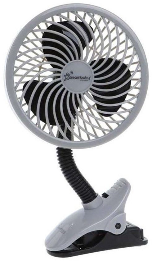 Dreambaby buggy wandelwagen ventilator - Grijs/Zwart van Merkloos