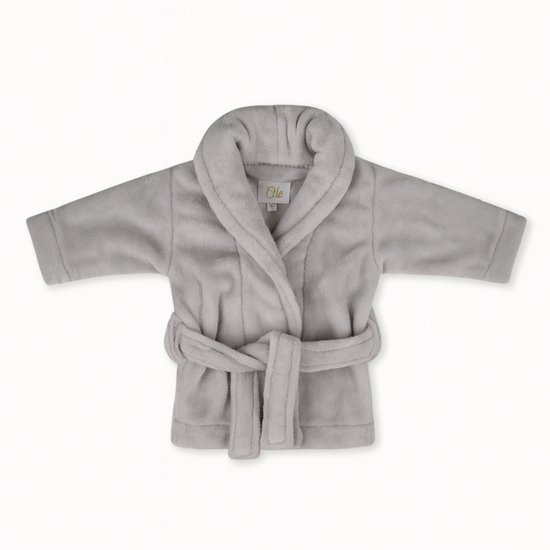 Dreamhouse Coral Fleece Baby Badjas – Superzacht Fleece – Stone Pearl – Unisex