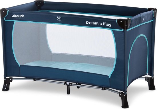 Dream'n Play Plus Navy/Aqua (120x 60 cm) van Merkloos