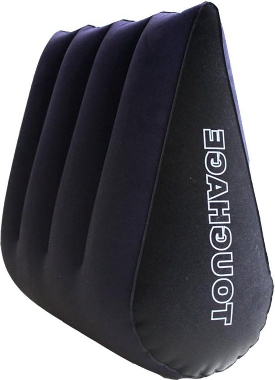 Driehoekig lumbaalkussen voor yoga, bedrust en reizen - Multifunctioneel kussen met oogmasker en pomp Lichaamskussen van Ergolution