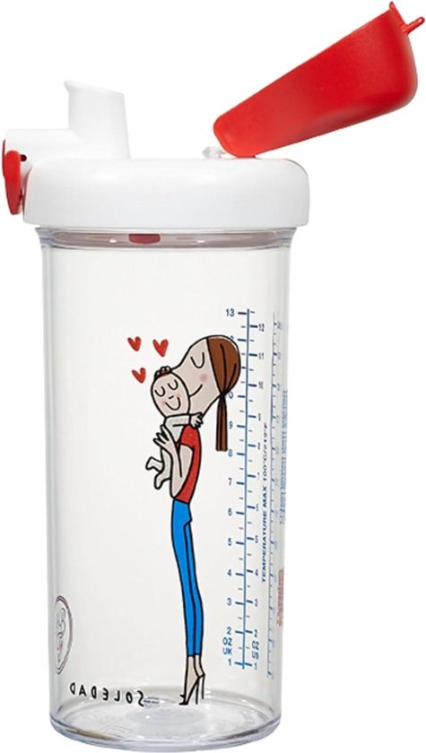 Drinkfles voor baby's van 6 maanden en ouder 2-in-1 - 360 ml fles met brede hals licht en duurzaam - Fruitfilter en filter met 3 snelheden Zuivere siliconen speen (Mam + G) van MAM