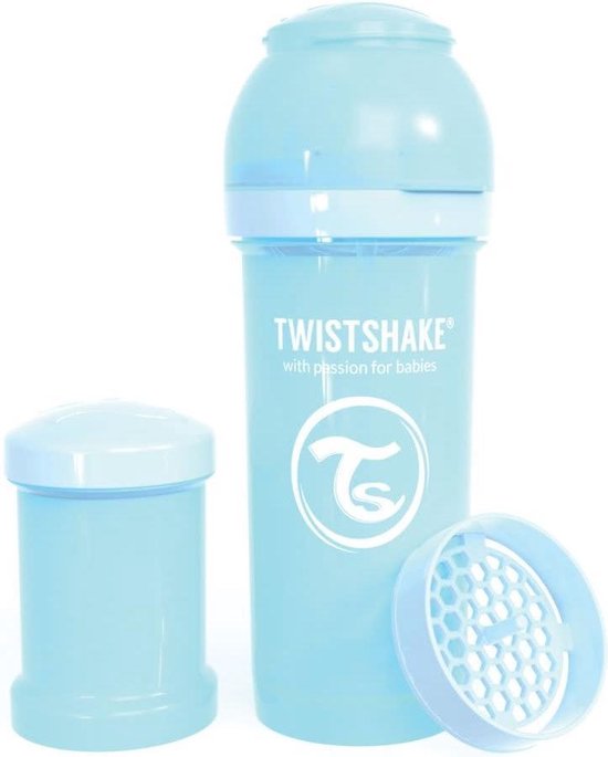 Drinkflesje Antikoliek 260 ml - Pastelblauw - Twistshake van Twistshake
