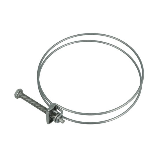 dubbele draadslangklem - roestvrij staal - 75-80mm van Toolstation