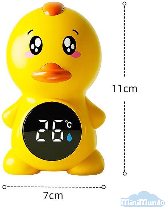 DuckSplash - badeendje - Baby Bad & Kamer Thermometer - Digitaal Geel Badeendspeelgoed van DuckSplash