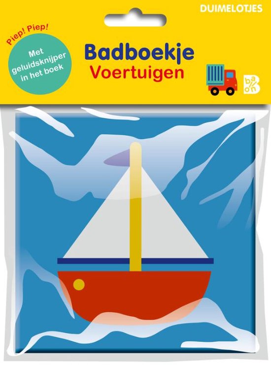 Duimelotjes bad- en linnenboekjes 1 - Badboekje Voertuigen van Duimelotje