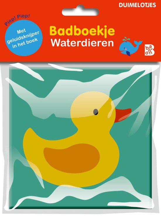 Duimelotjes bad- en linnenboekjes 1 - Badboekje Waterdieren van Unendort.