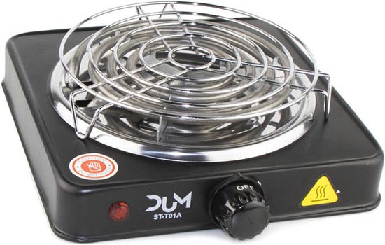 Dum Elektrische Kolenbrander 1500 Watt XL - Kolenverhitter - Kolen opwarmen - Kooltjes - Kolen - Coco - Verwarmer - Camping kooktoestel - Kooktoestel camping - Kookplaat -BBQ Starter van Dum