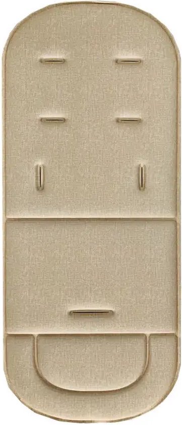 Dun Universeel Buggy Inlegkussen – Buggy Inlegger - Beige/Zand – 33x80x1 cm – Kinderwagen Accessoire van Merkloos