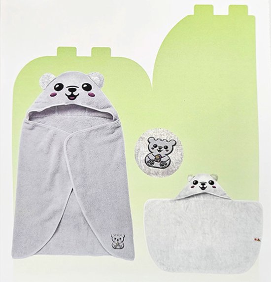 Duplo - Handdoek - Met - Capuchon - Unisex - Wit - Vanaf 1.5 jaar van Duplo