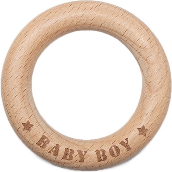 Durable Houten Bijtring Baby Boy van Durable