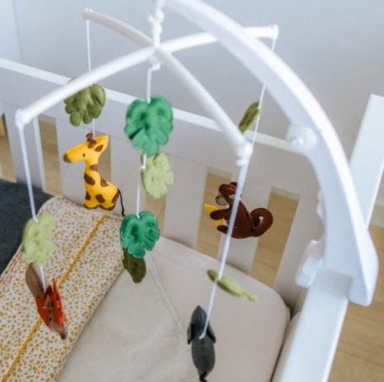 Durable - mobiel - babymobiel - boxmobiel - wit - kunststof - draaibaar van Merkloos