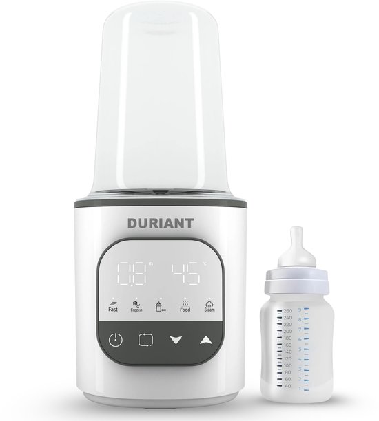 Duriant® Flessenwarmer- Flessenwarmer PRO 10in1- Flesverwarmer - Snelle Opwarming- Steriliseren- BPA FREE - Geschikt voor alle flessen-Thermostaat van Duriant
