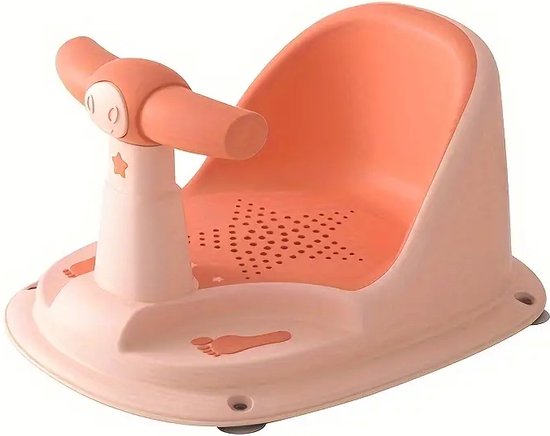 Dutchers.® Badzitje Baby - * - Baby Douchestoel - Badstoel - Veilig, Stabiel & Comfortabel - Compact & Handig - Voor Overal! - Sterke Zuignappen & Anti-Slip - Baby Badstoel - Baby Bad Hulp - Badring - Zit Rechtop - Ergonomisch - Roze van Dutchers.®