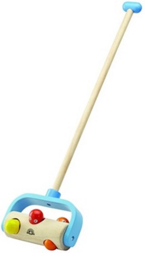 Duwstok Peek a Boo Roller Loopstok van Bieco