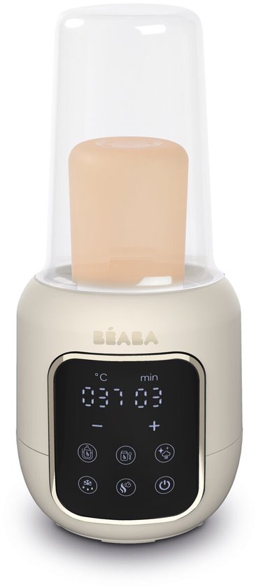 éaba Multi Milk 5-in-1 Flessenwarmer & Sterilisator – Voor Moedermelk & Babyvoeding – Au Bain-Marie & Stoom – Ontdooien – Vaatwasserbestendige Onderdelen – Ecru/Clay