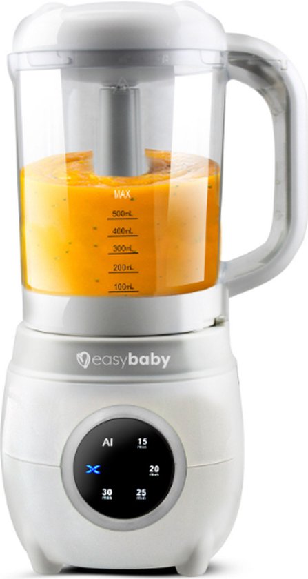 Easybaby® Steam Baby Blender, 4-in-1 Babyvoedingmaker - Verse Groente en Fruithap - Stomen, Blenden, Opwarmen en Ontdooien van Merkloos