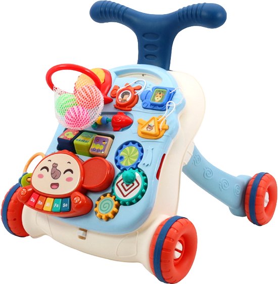 Eco Toys Study Desk Walker Blue Loopwagen HC505277 van Angel Toys