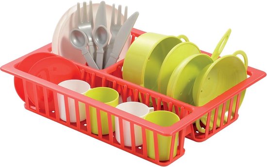 Ecoiffier 100% Chef Afdruiprek met Servies van Ecoiffier