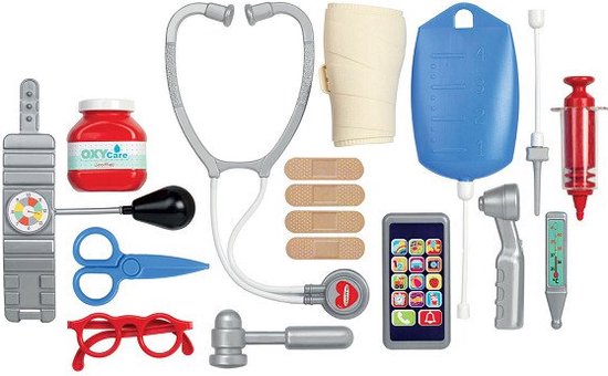 Ecoiffier Luxe Dokterskoffer, 17dlg. van Ecoiffier