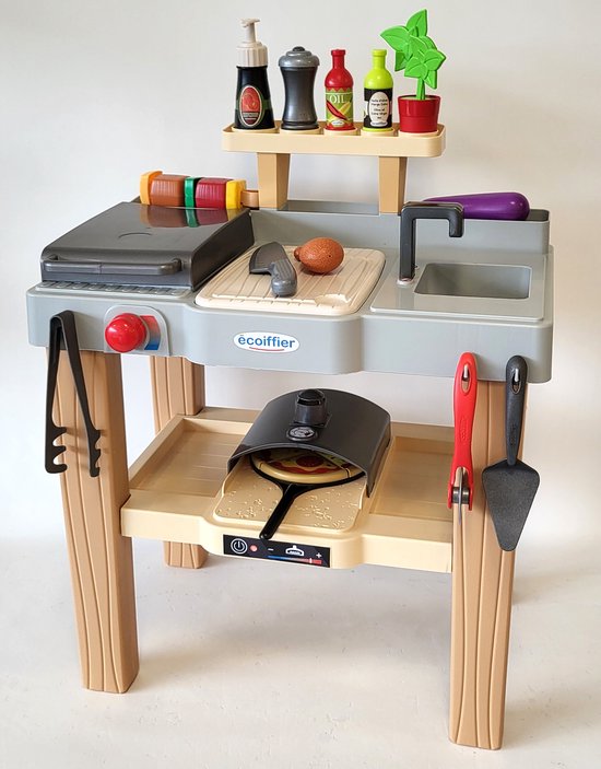Ecoiffier Zomer Keuken met Barbecue en Pizzaoven - 27dlg.