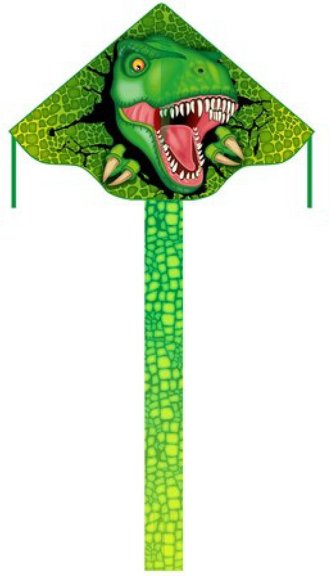 Ecoline Eenlijns Vlieger Simple Flyer T-Rex Spanwijdte 1200 mm Geschikt voor windsterkte 2 - 5 bft van Ecoline