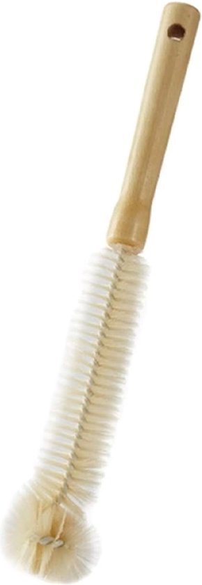 Ecologische flessen borstel - Flessenborstel eco- Flessenreiniger- Flessenrager-Handig in gebruik en anti bacterieel - Kleine borstel met lang handvat - Mok Schoonmaakborstel - 30cm - bekerborstel van $