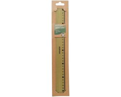 Econovo meetlat | uit gerecycleerd plastic | 30 cm | groen | blister 1 stuk van Econovo