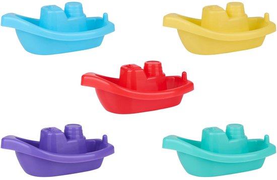 Eddy Toys Badbootjes 5 Stuks – Badspeelgoed Kinderen – Drijvende Bootjes – Water Speelgoed Bad en Zwembad
