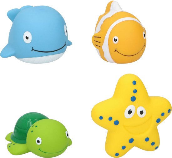 Eddy Toys Badspeeltjes Zeedier (4 stuks) van Eddy Toys